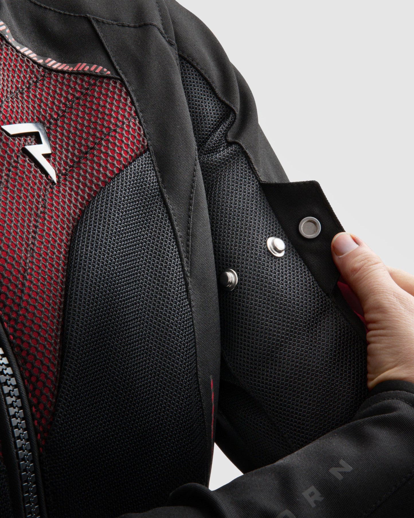 Jax Damen Motorradjacke Rot