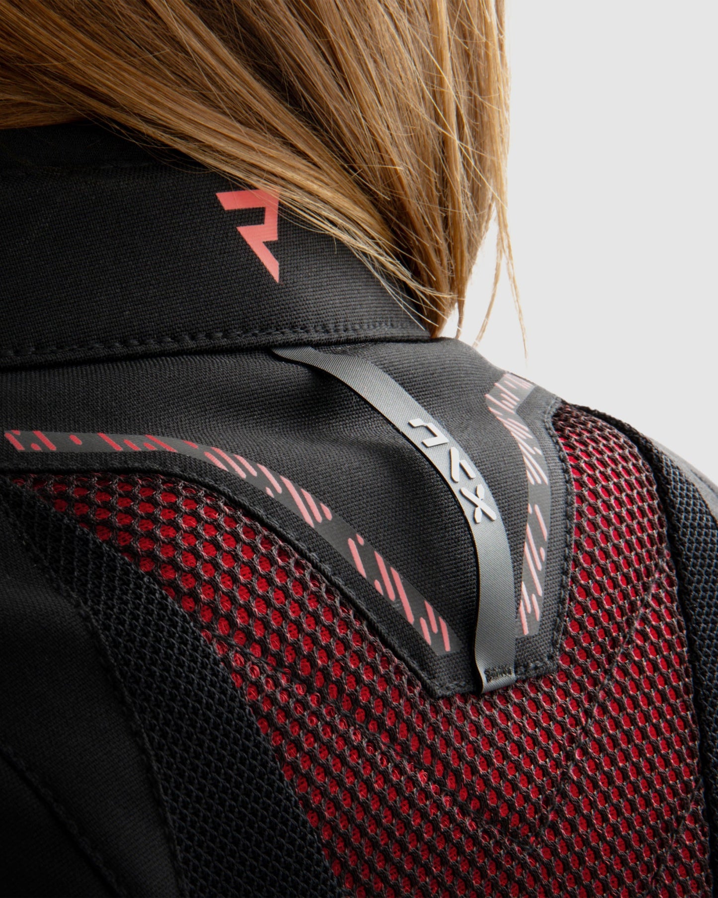 Jax Damen Motorradjacke Rot