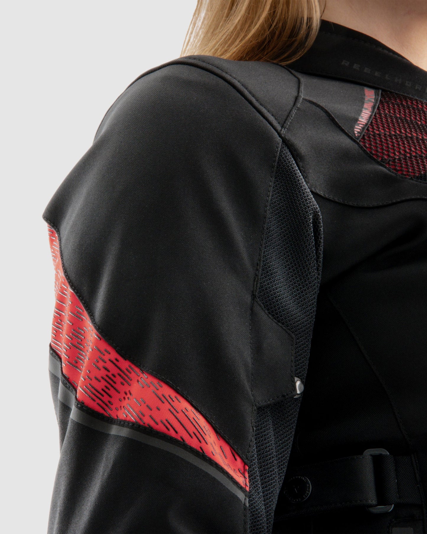 Jax Damen Motorradjacke Rot