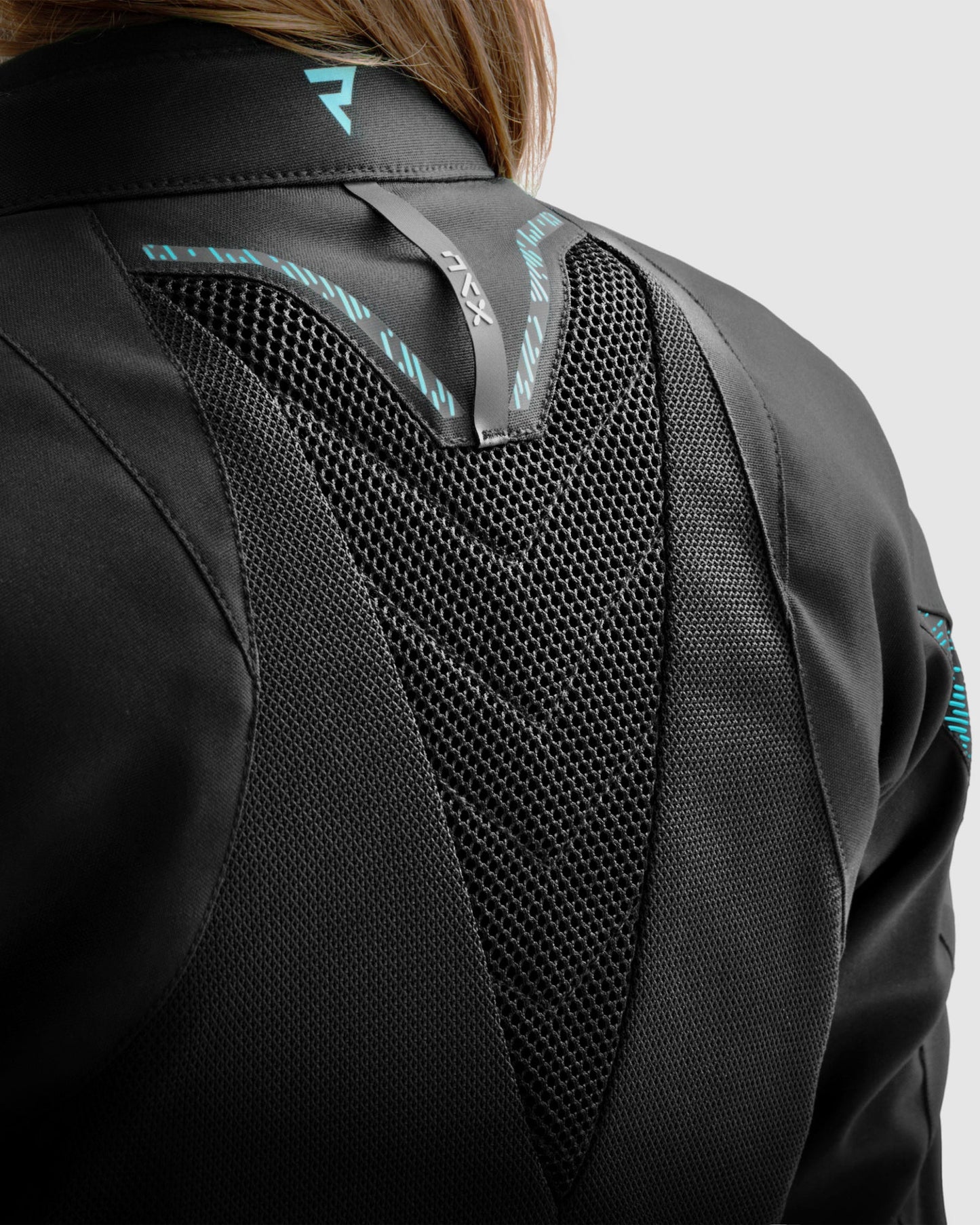 Jax Damen Motorradjacke Blau Lagune