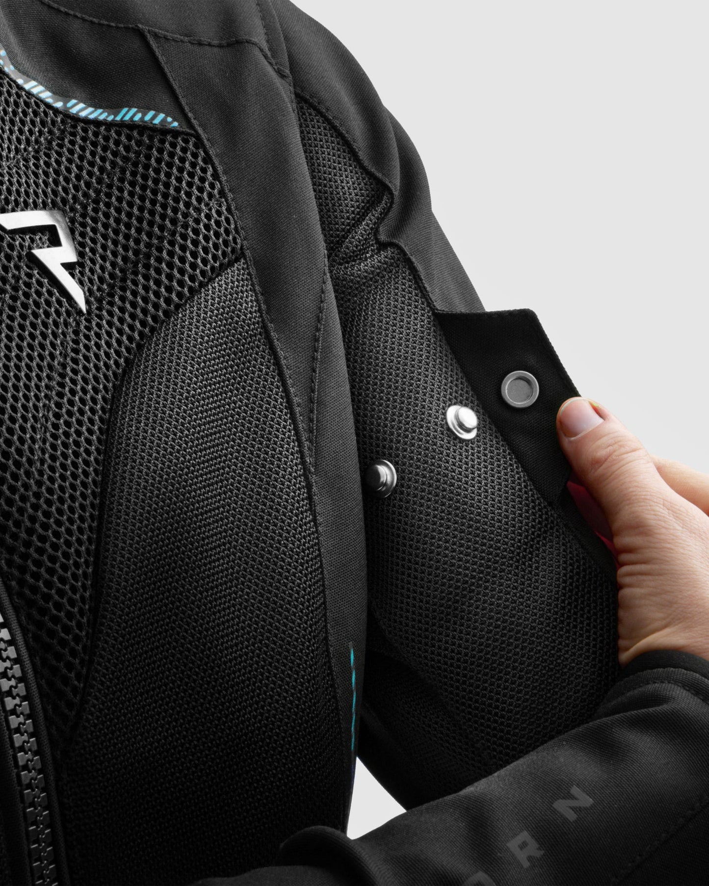 Jax Damen Motorradjacke Blau Lagune