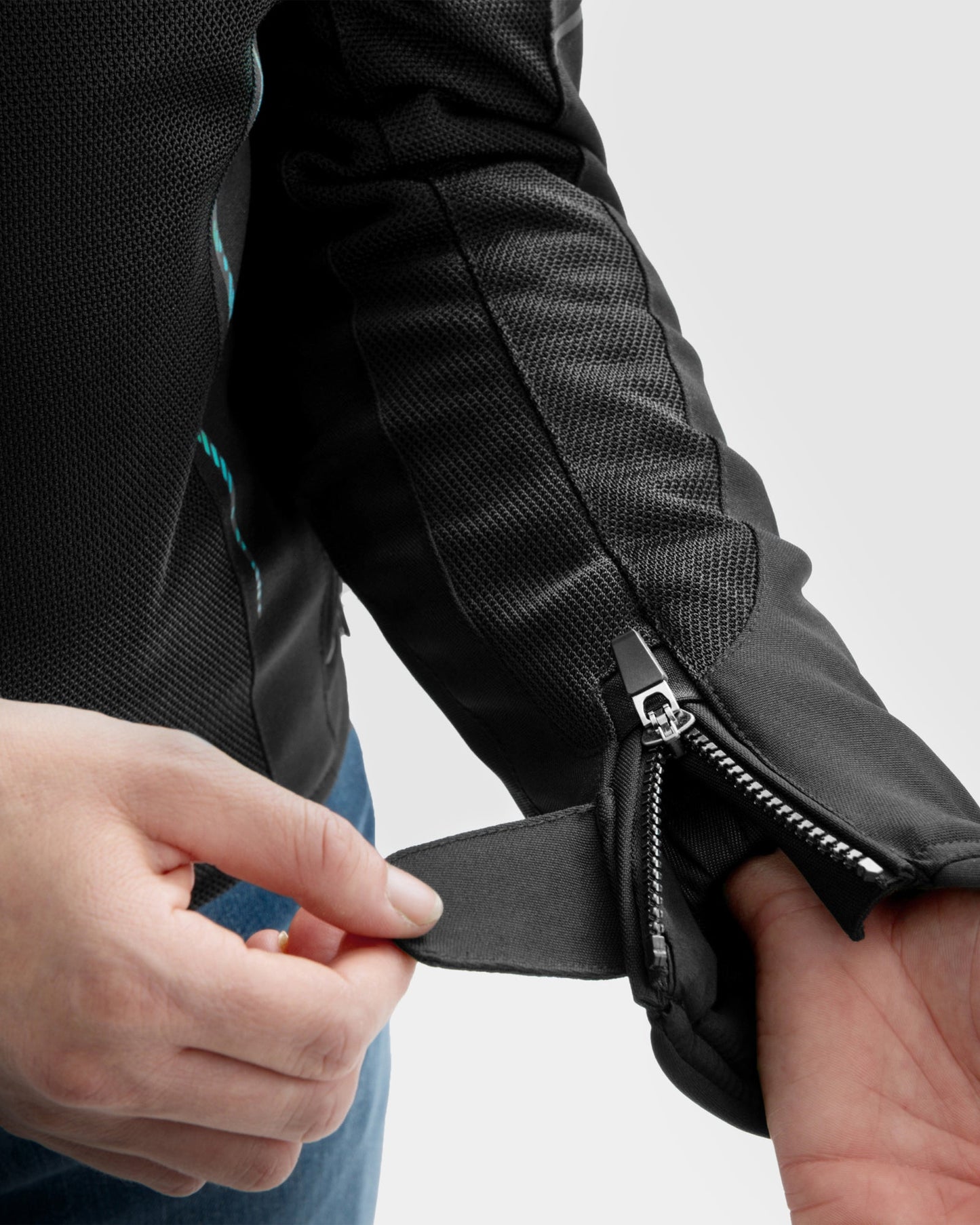 Jax Damen Motorradjacke Blau Lagune