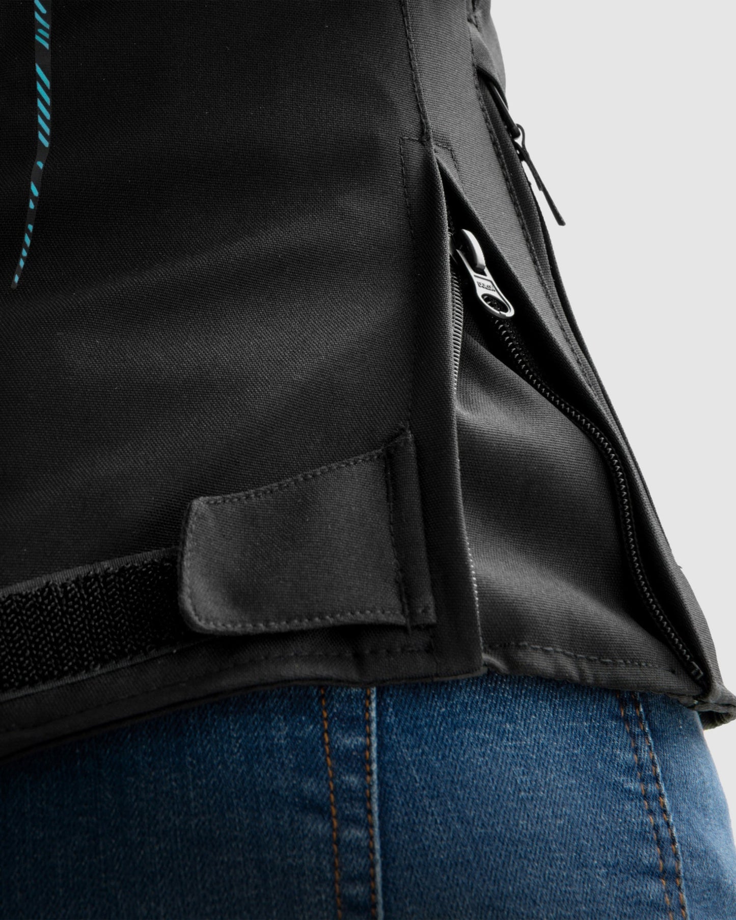 Jax Damen Motorradjacke Blau Lagune