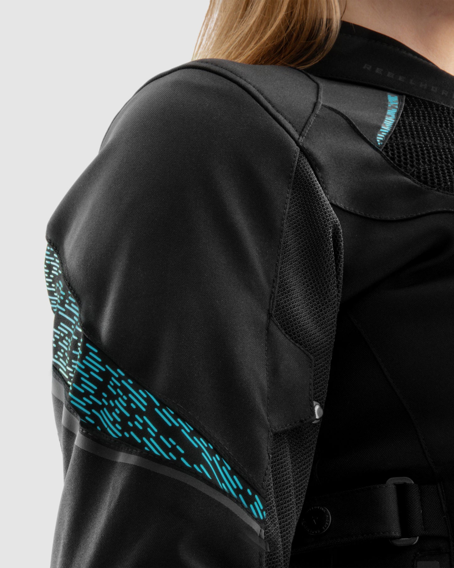 Jax Damen Motorradjacke Blau Lagune