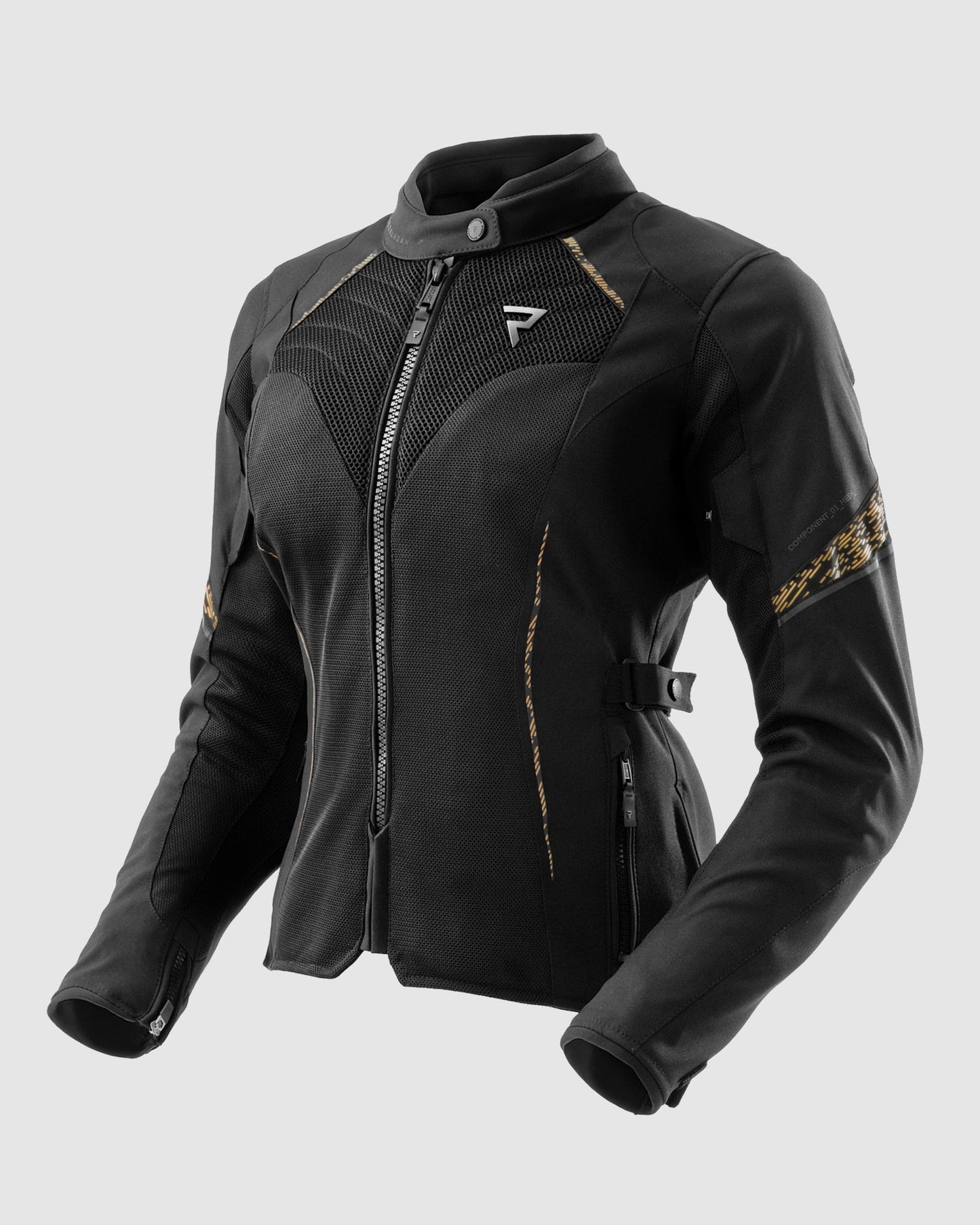Jax Damen Motorradjacke Gold
