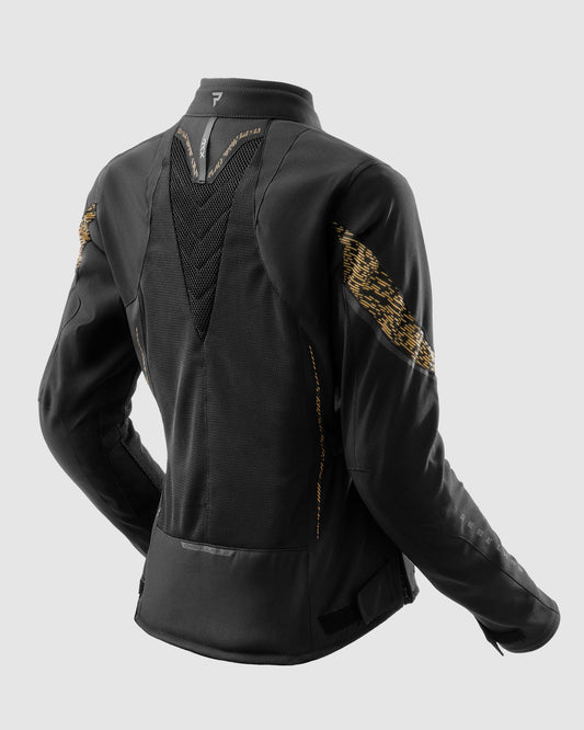 Jax Damen Motorradjacke Gold