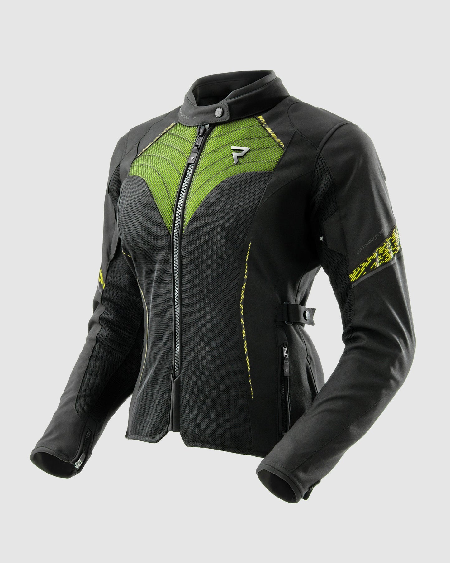 Jax Damen Motorradjacke Grün