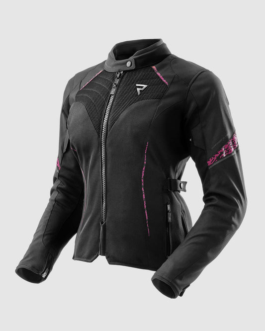 Jax Damen Motorradjacke Rosa