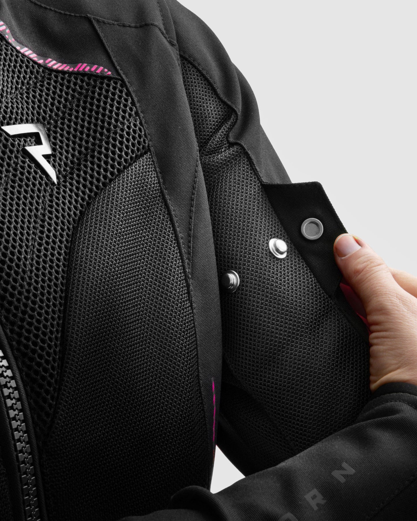 Jax Damen Motorradjacke Rosa