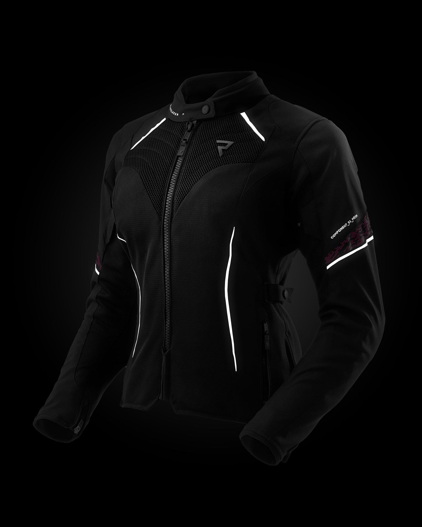 Jax Damen Motorradjacke Rosa