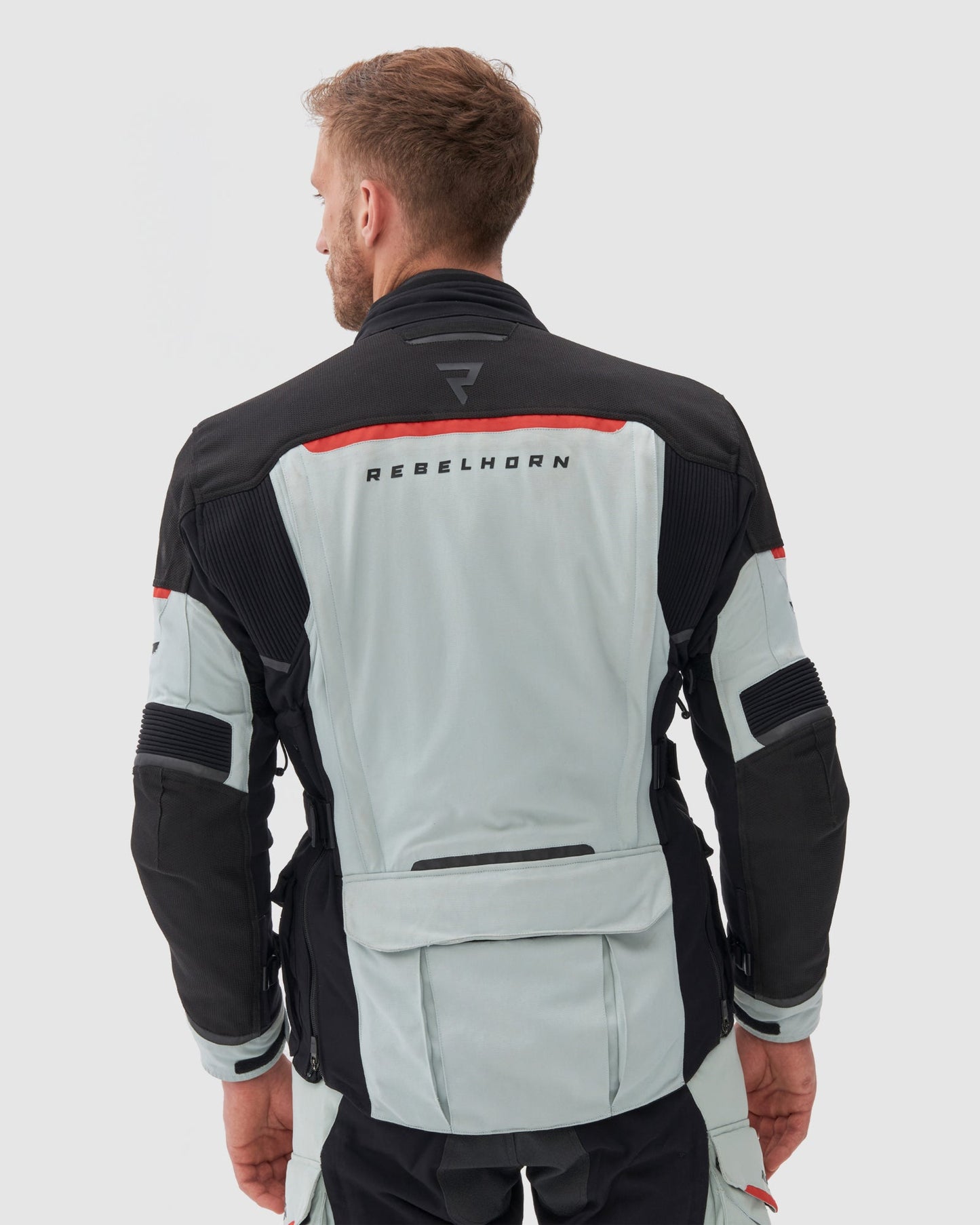 Range Motorradjacke Grau