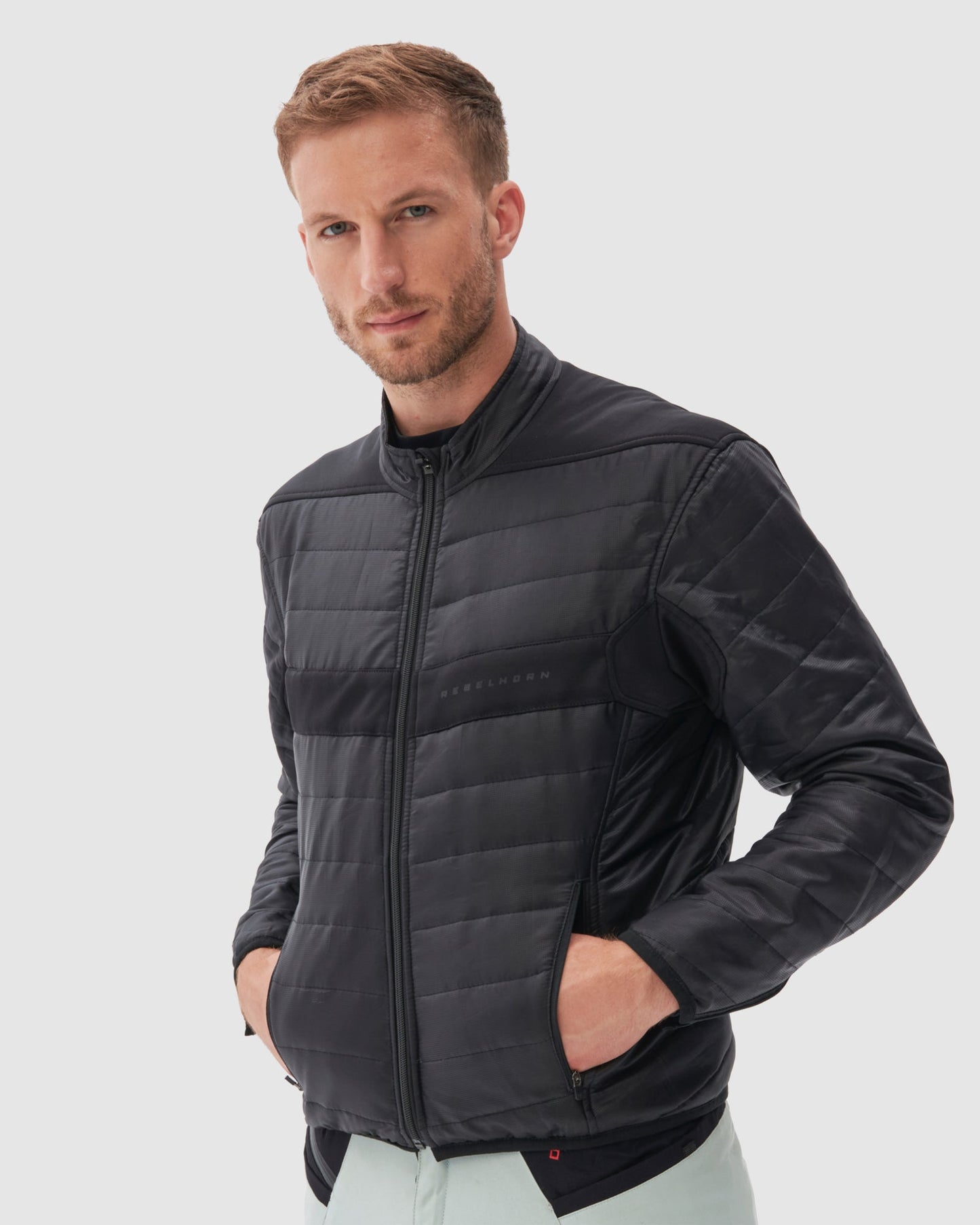 Range Motorradjacke Grau