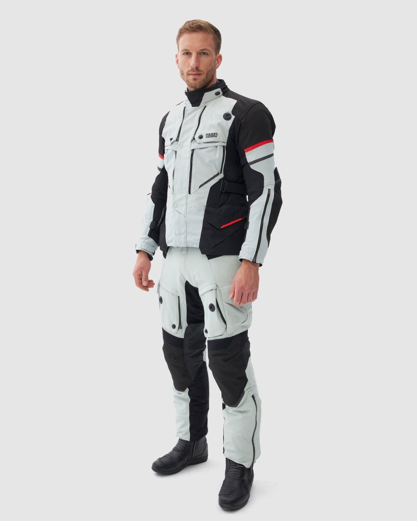 Range Motorradjacke Grau