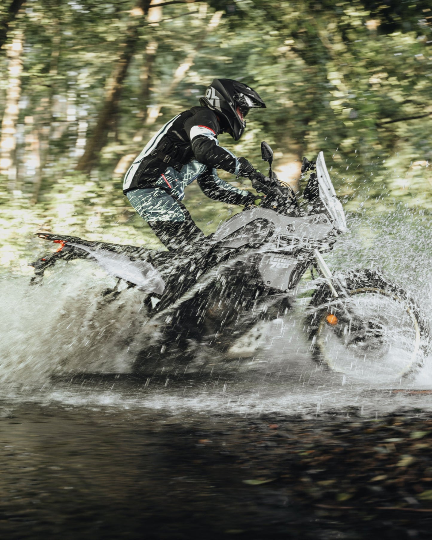 Range Motorradjacke Grau