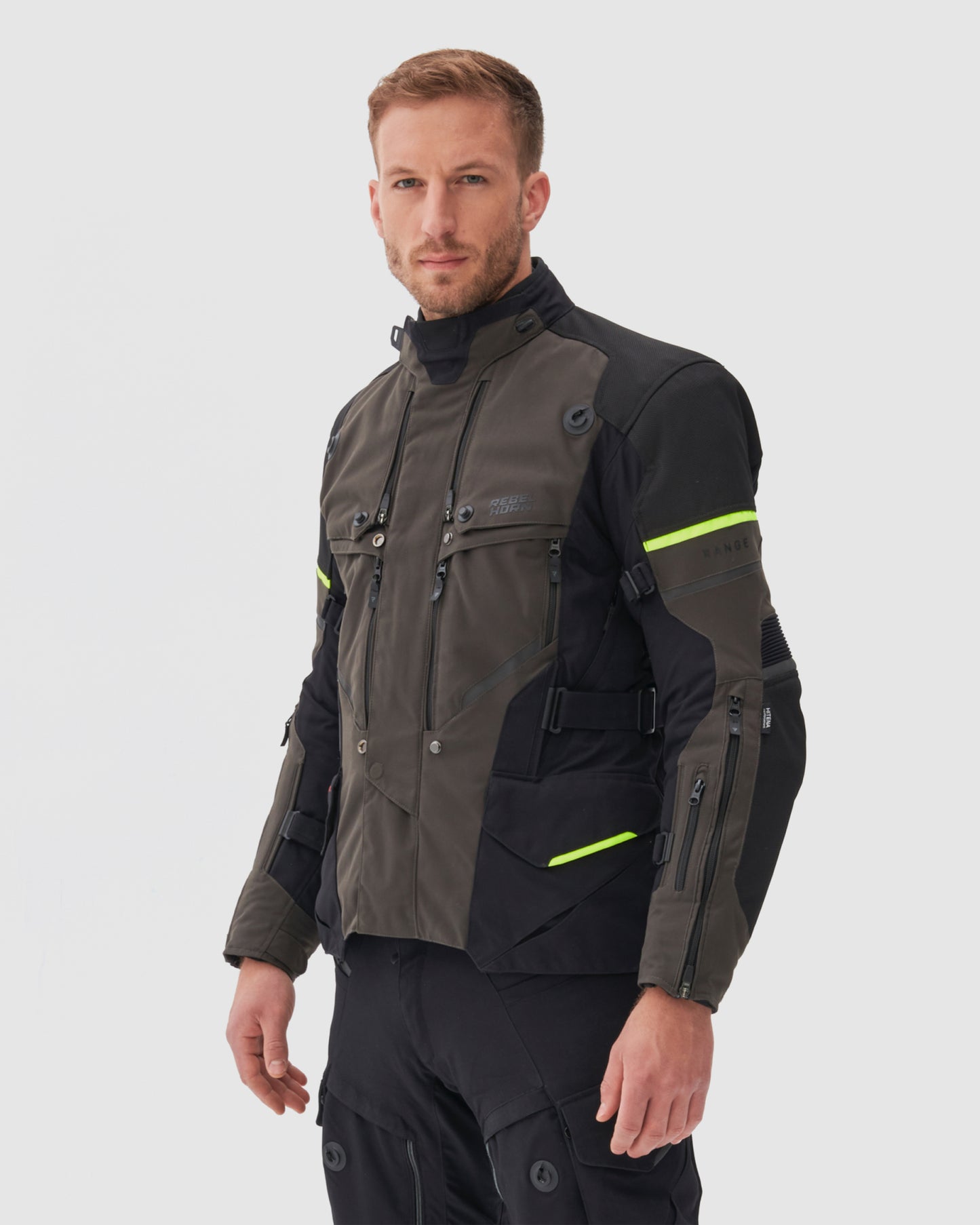 Range Motorradjacke Anthrazi