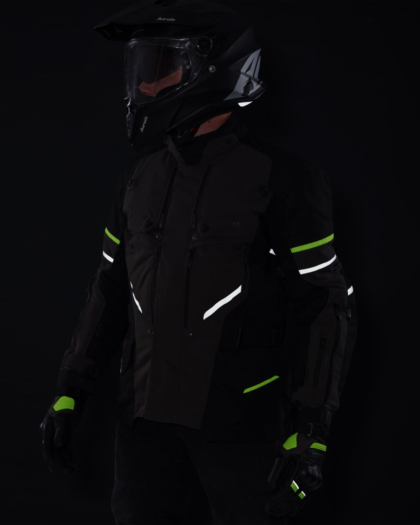 Range Motorradjacke Anthrazi