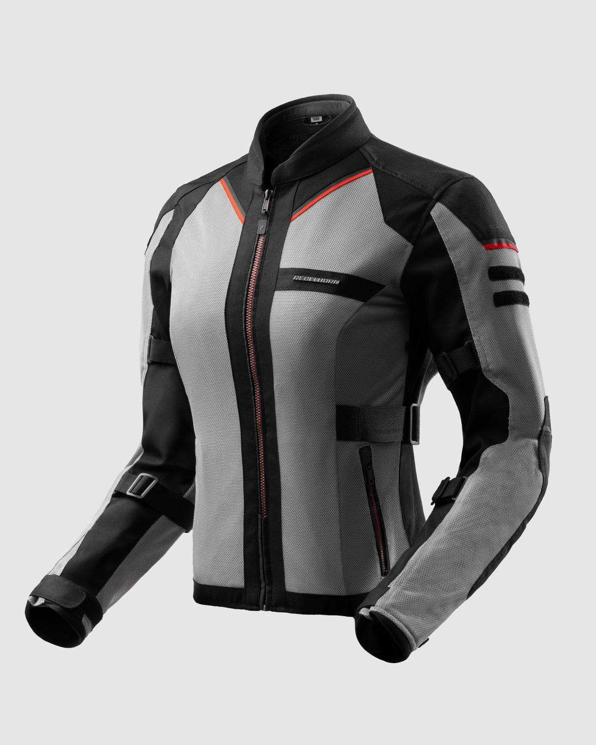 Scandal 3 Motorradjacke Damen Grau