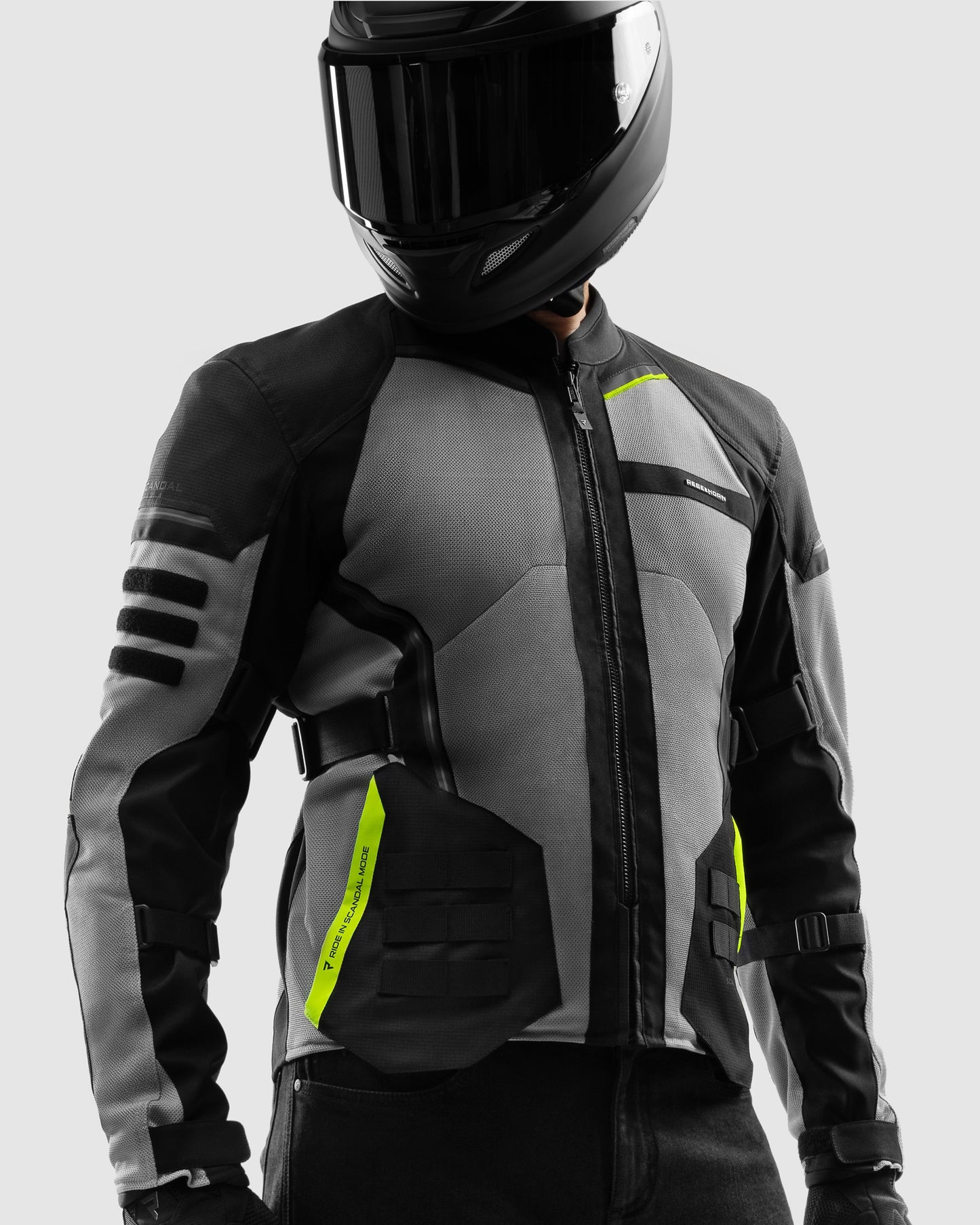 Scandal 3.0 Motorradjacke Fluo Gelb