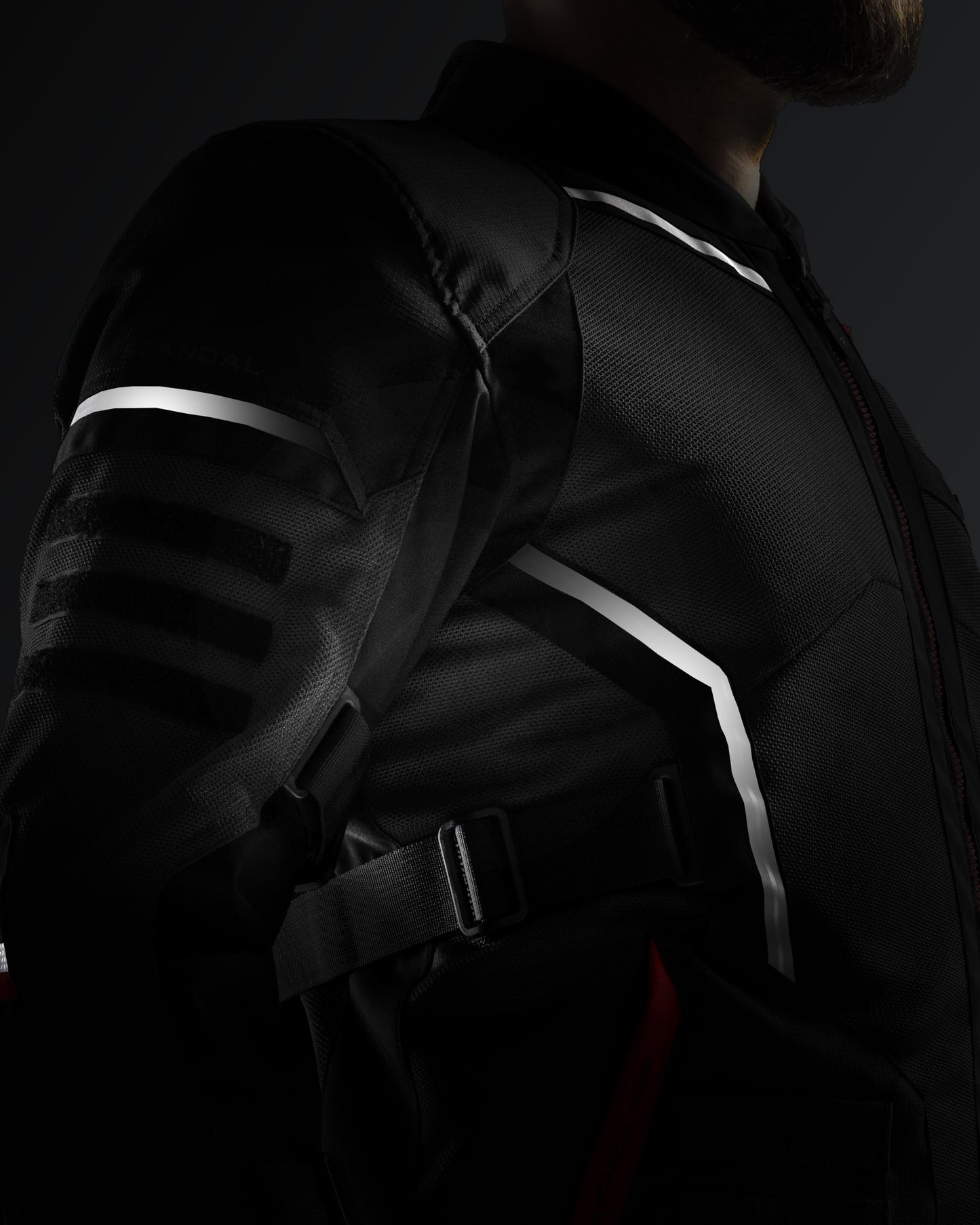 Scandal 3.0 Motorradjacke Rot