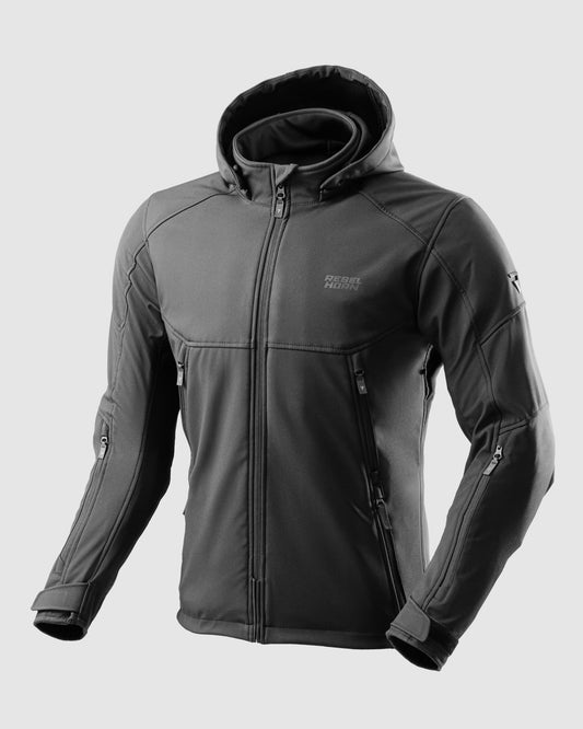 Slash Motorrad-Softshell Schwarz
