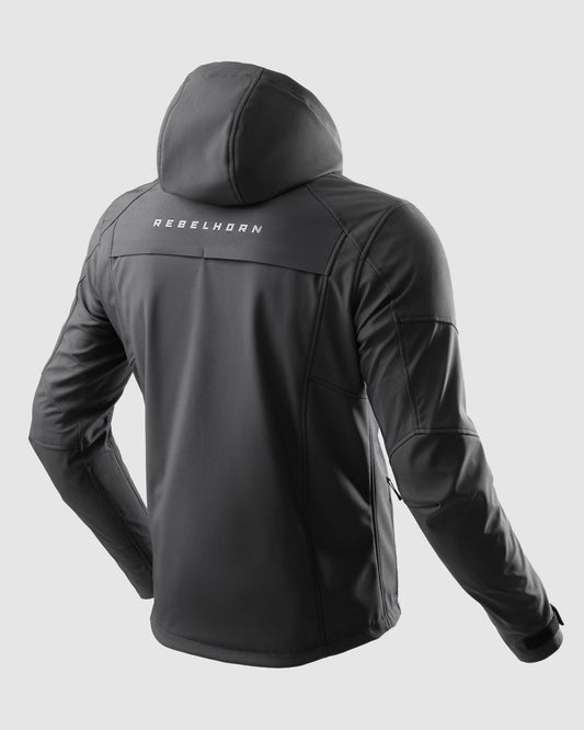 Slash Motorrad-Softshell Schwarz