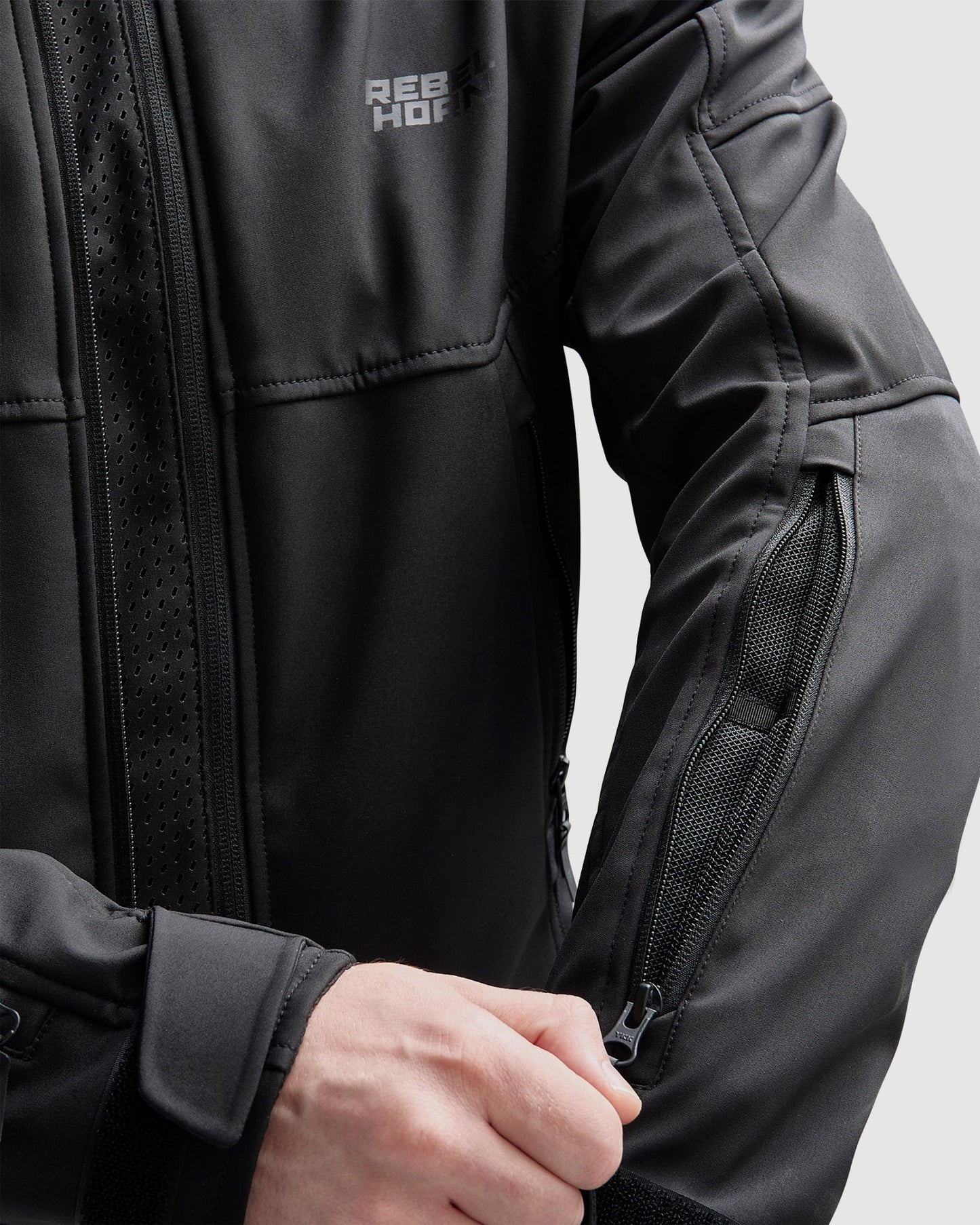 Slash Motorrad-Softshell Schwarz