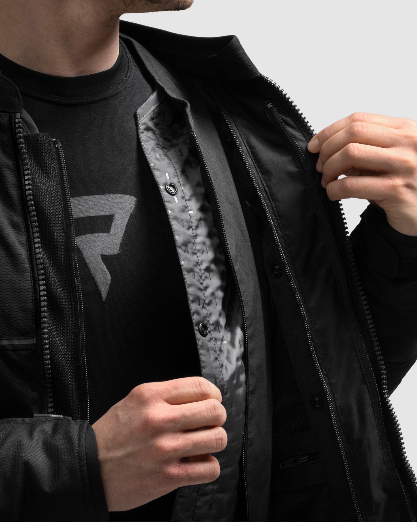 Swift Motorradjacke Schwarz