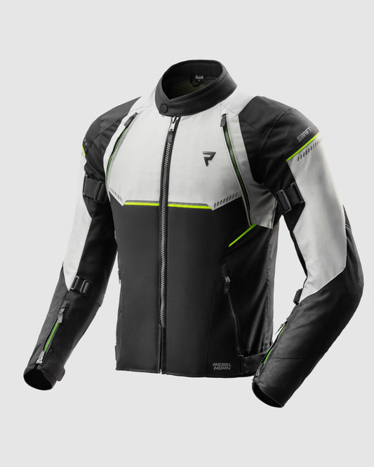Swift Motorradjacke Hellgrau