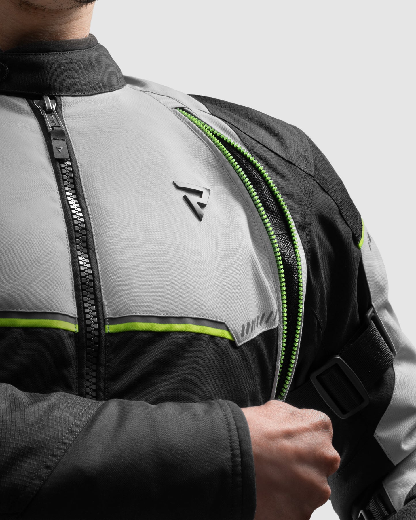Swift Motorradjacke Hellgrau