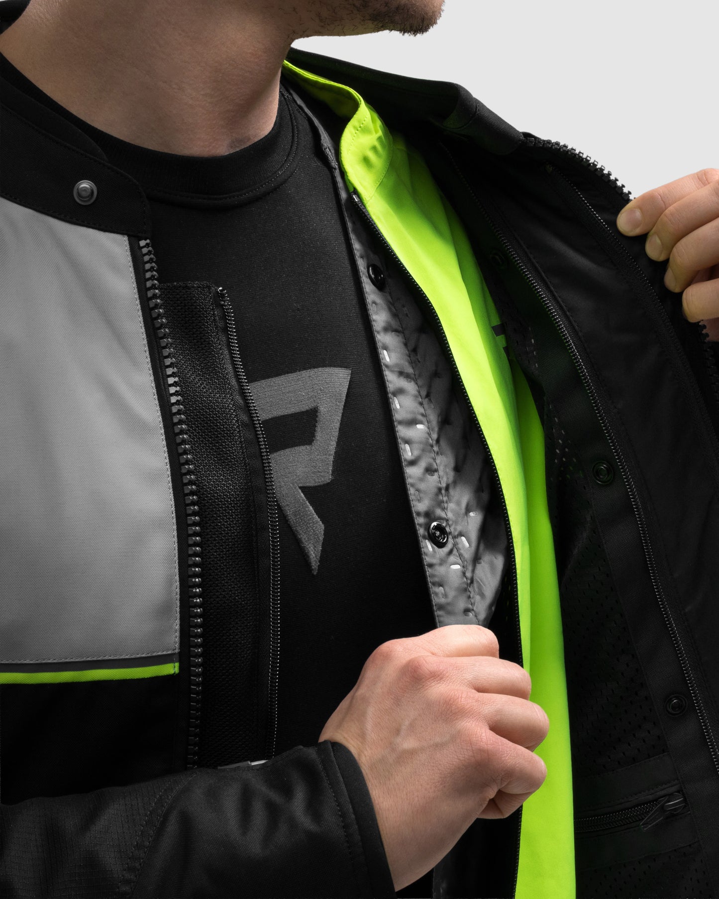 Swift Motorradjacke Hellgrau