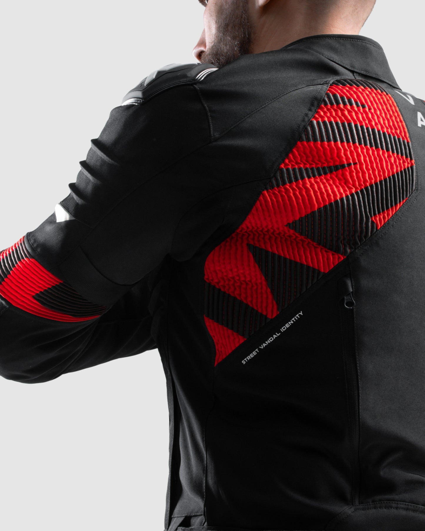 Vandal 2 TEX Motorradjacke Rot