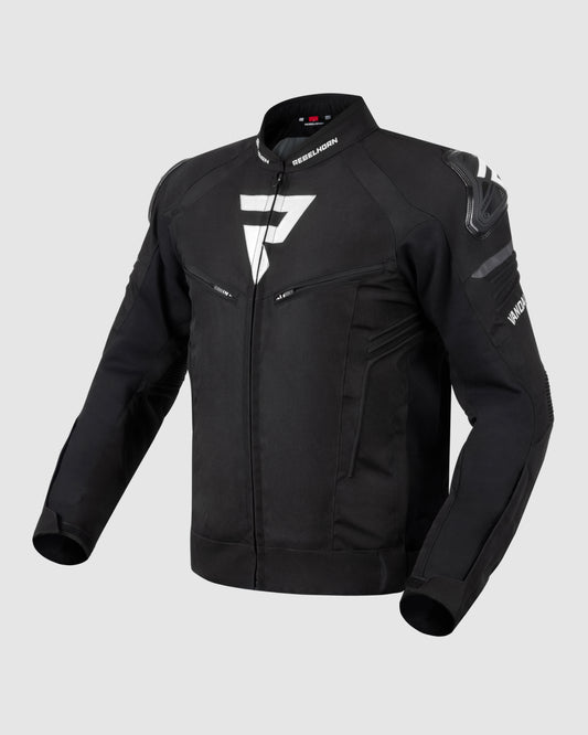 Vandal Motorradjacke Schwarz Weiß