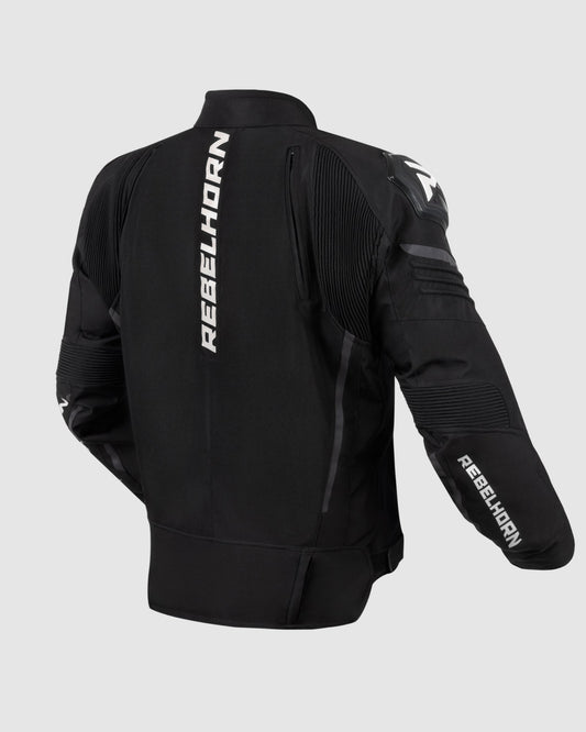 Vandal Motorradjacke Schwarz Weiß