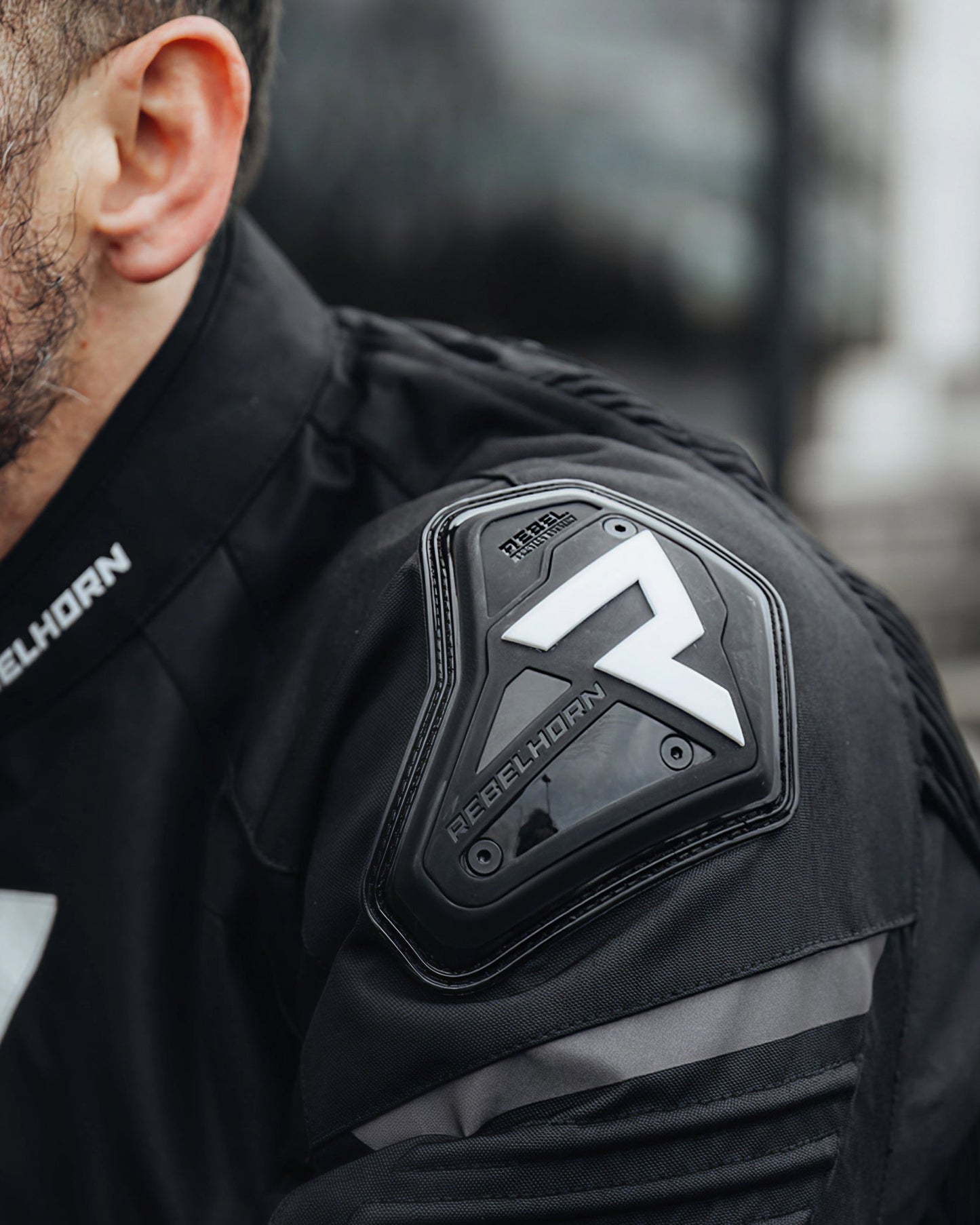 Vandal Motorradjacke Schwarz Weiß