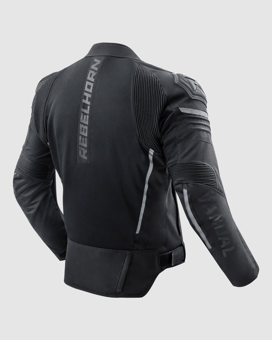 Vandal Mesh-Motorradjacke Schwarz