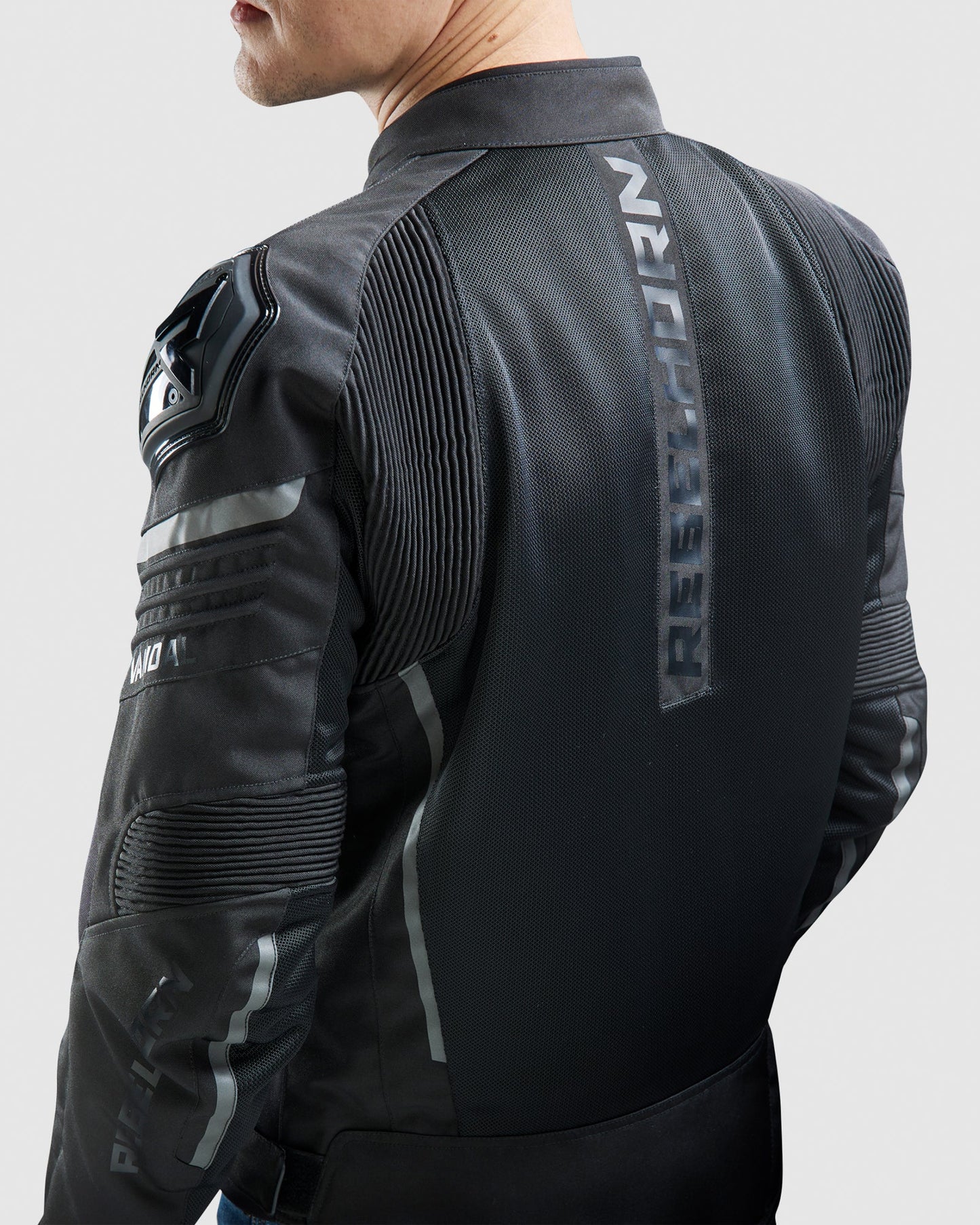 Vandal Mesh-Motorradjacke Schwarz