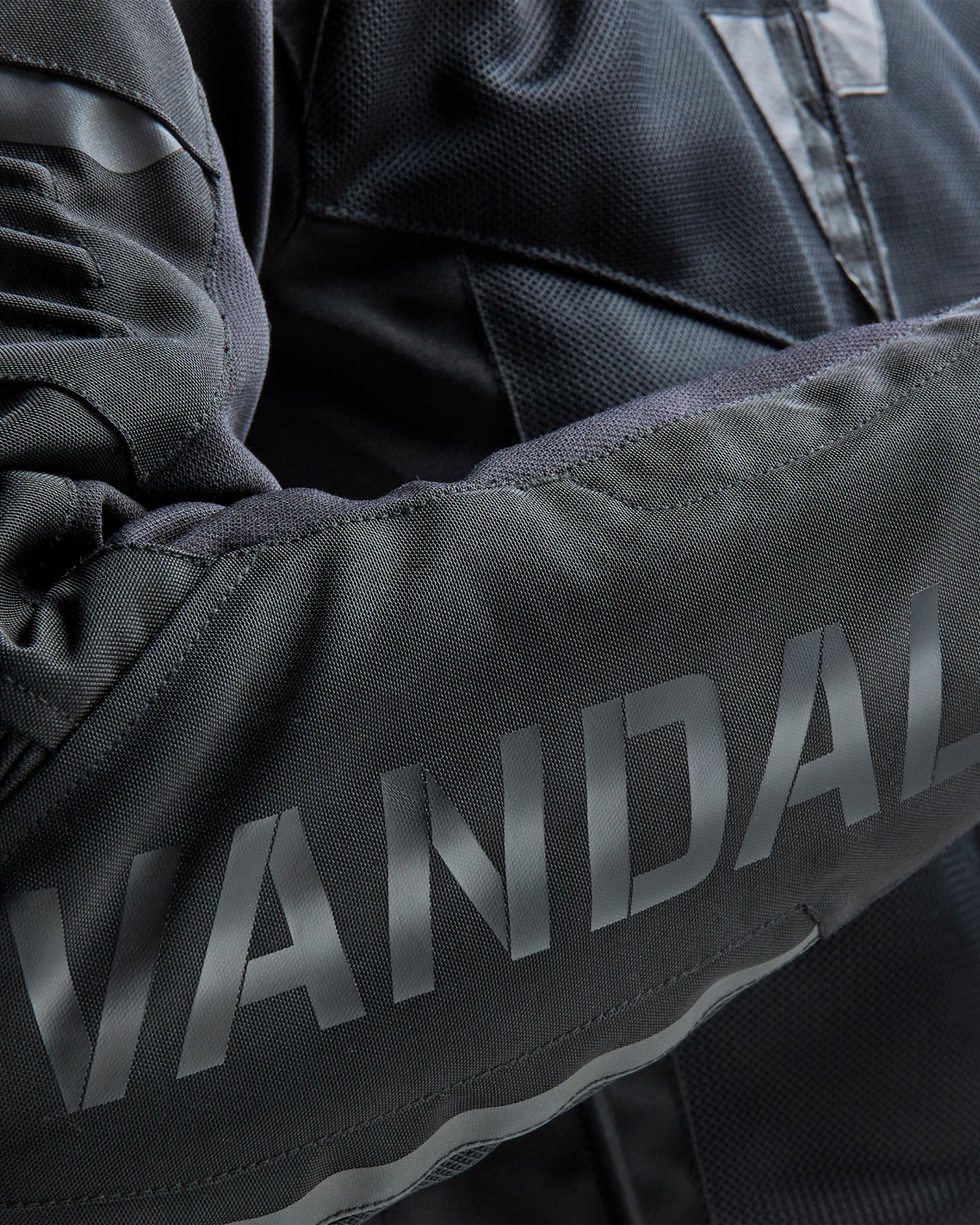 Vandal Mesh-Motorradjacke Schwarz
