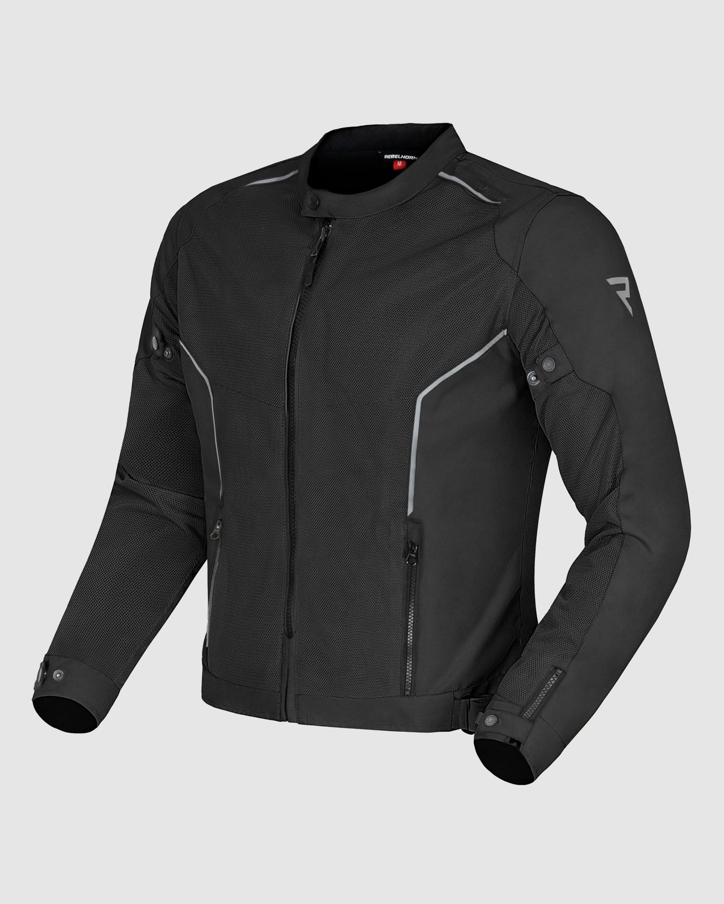 Wave Motorradjacke Schwarz