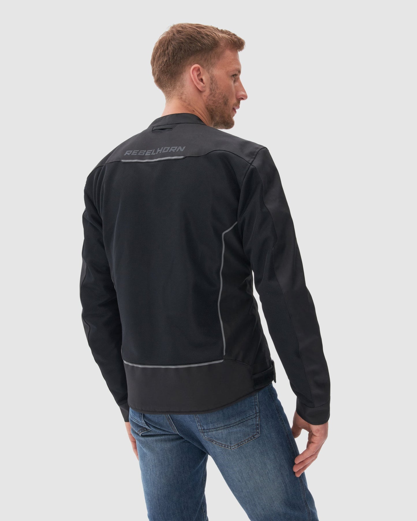 Wave Motorradjacke Schwarz