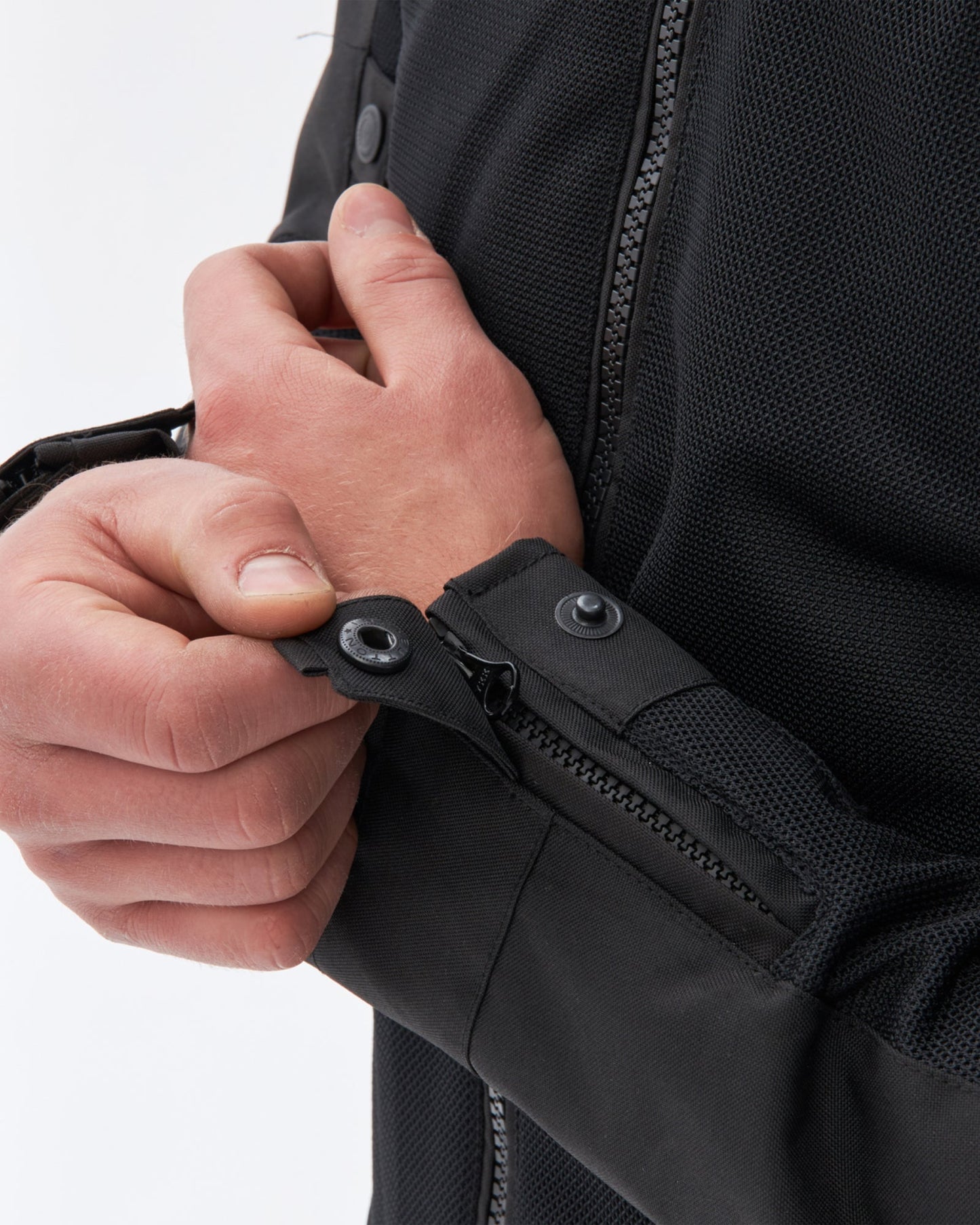 Wave Motorradjacke Schwarz