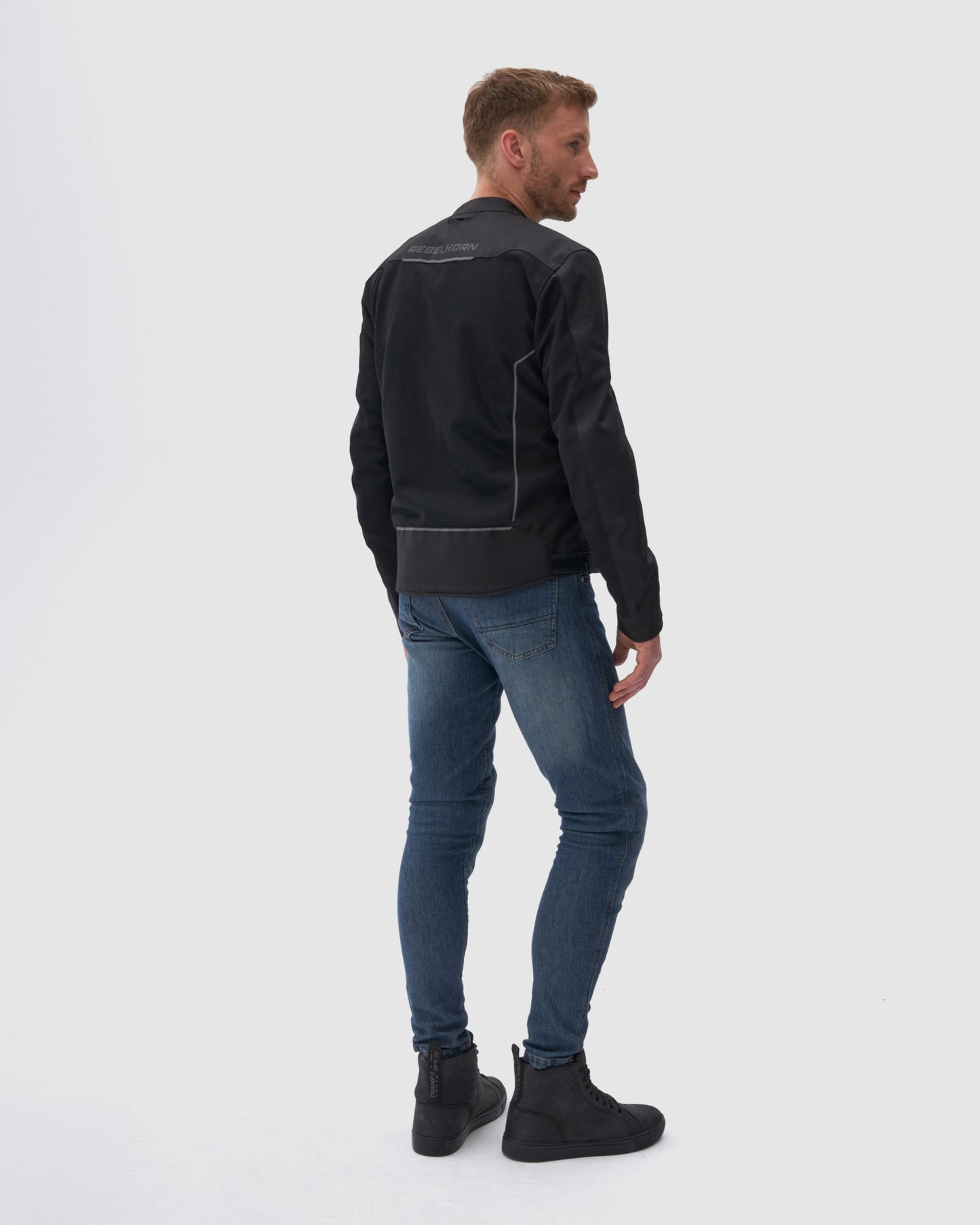 Wave Motorradjacke Schwarz