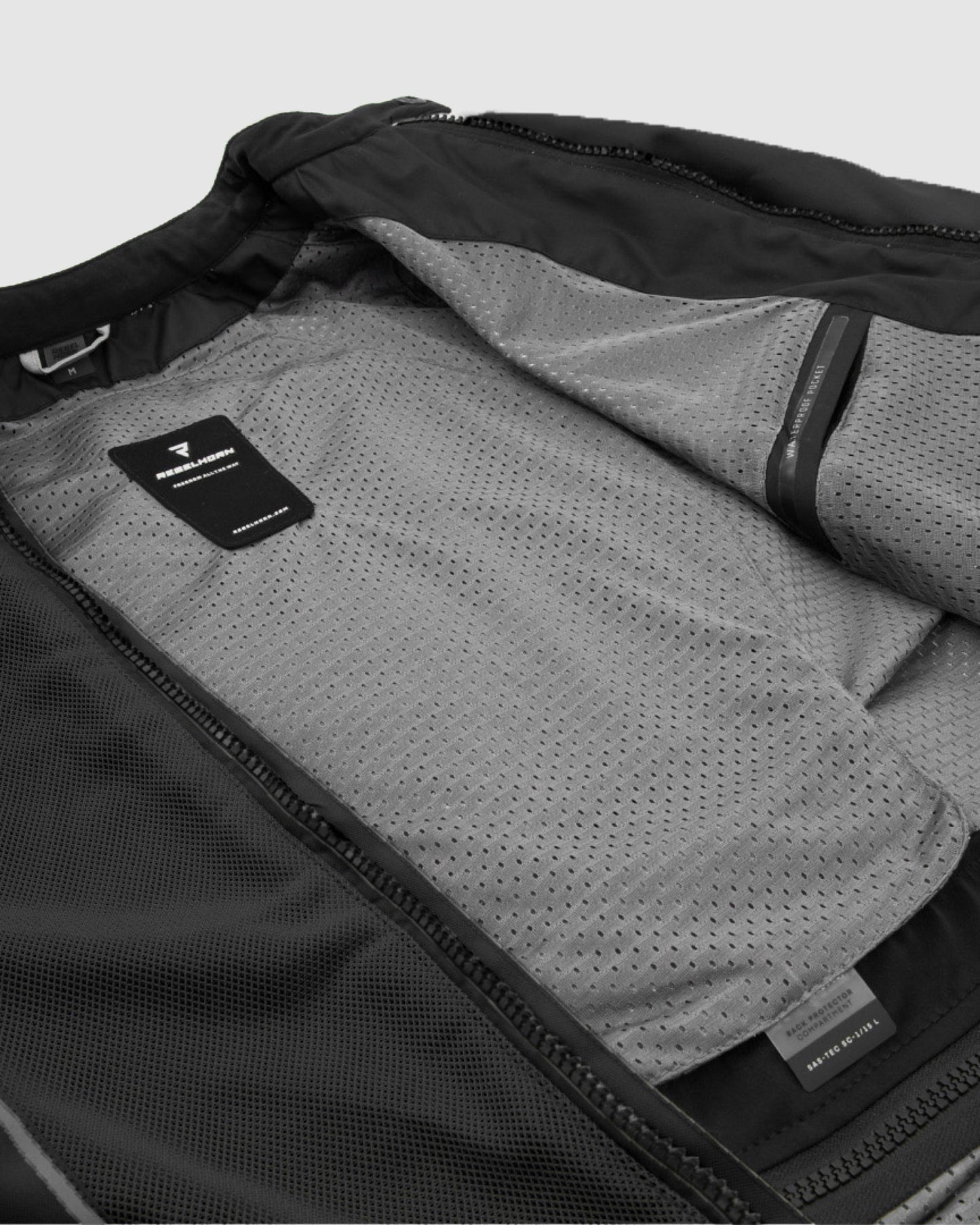 Wave Motorradjacke Schwarz