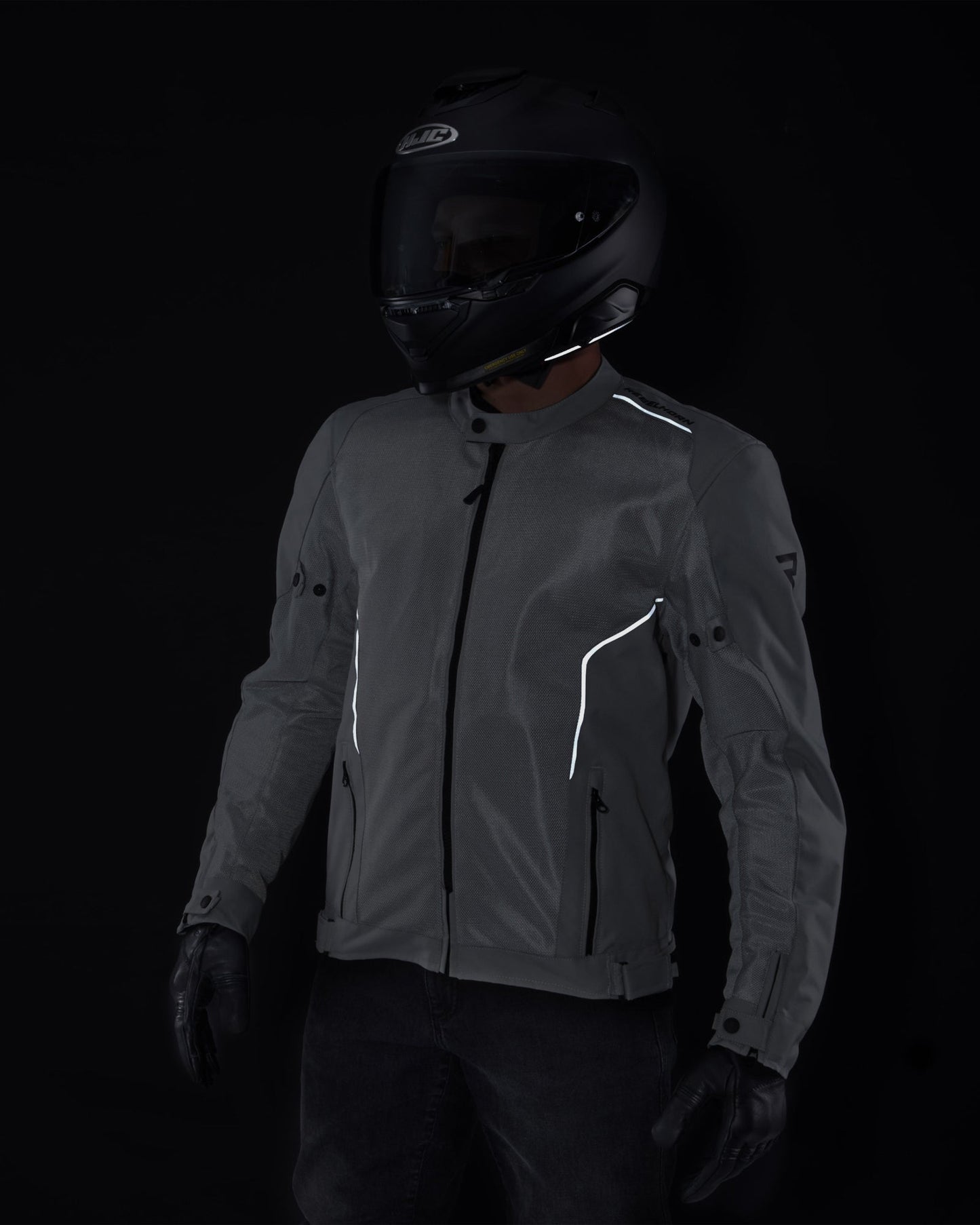 Wave Motorradjacke Grau