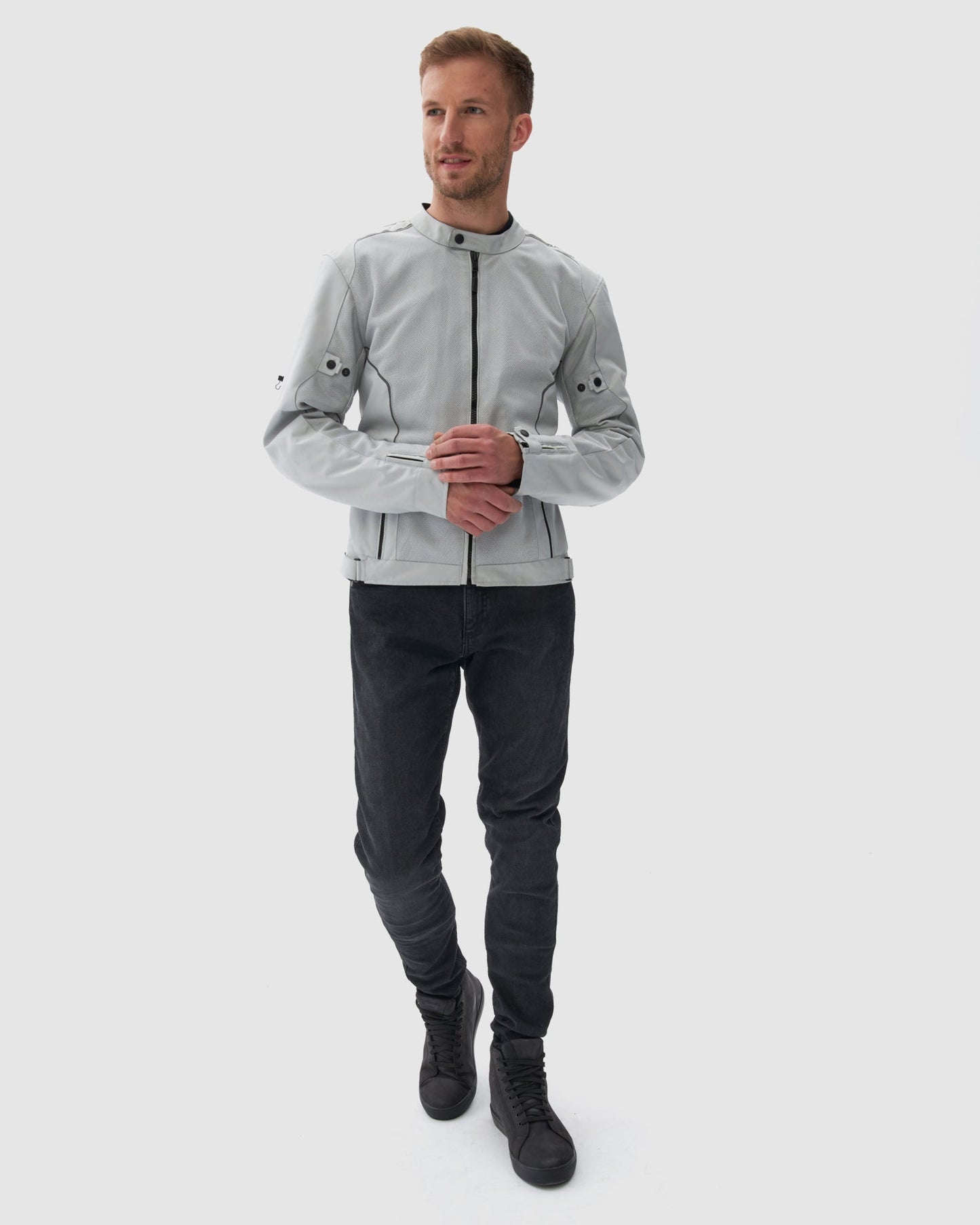 Wave Motorradjacke Grau