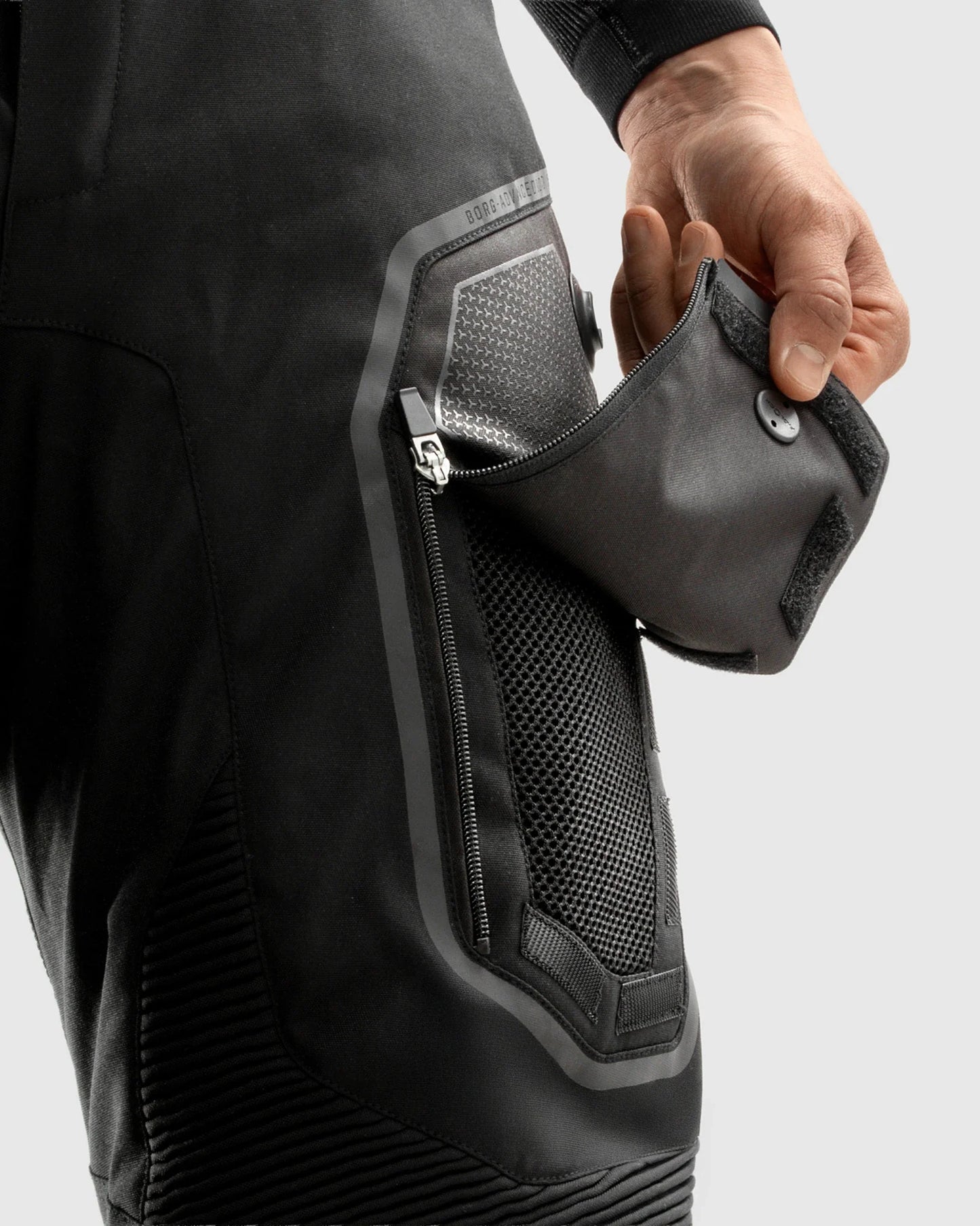 Borg II Motorradhose Schwarz Long Leg