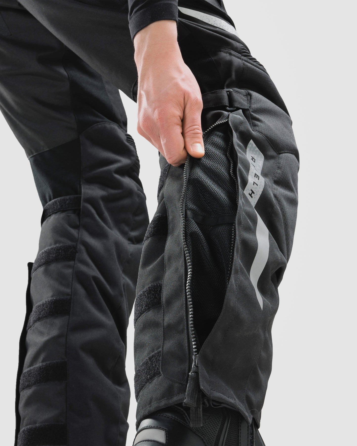 Cubby V Motorradhose Schwarz Lang