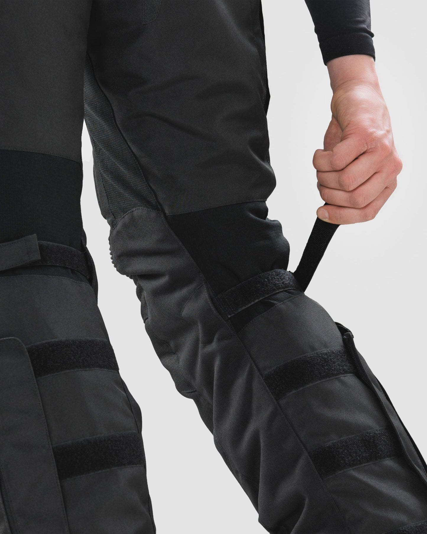 Cubby V Motorradhose Schwarz Lang