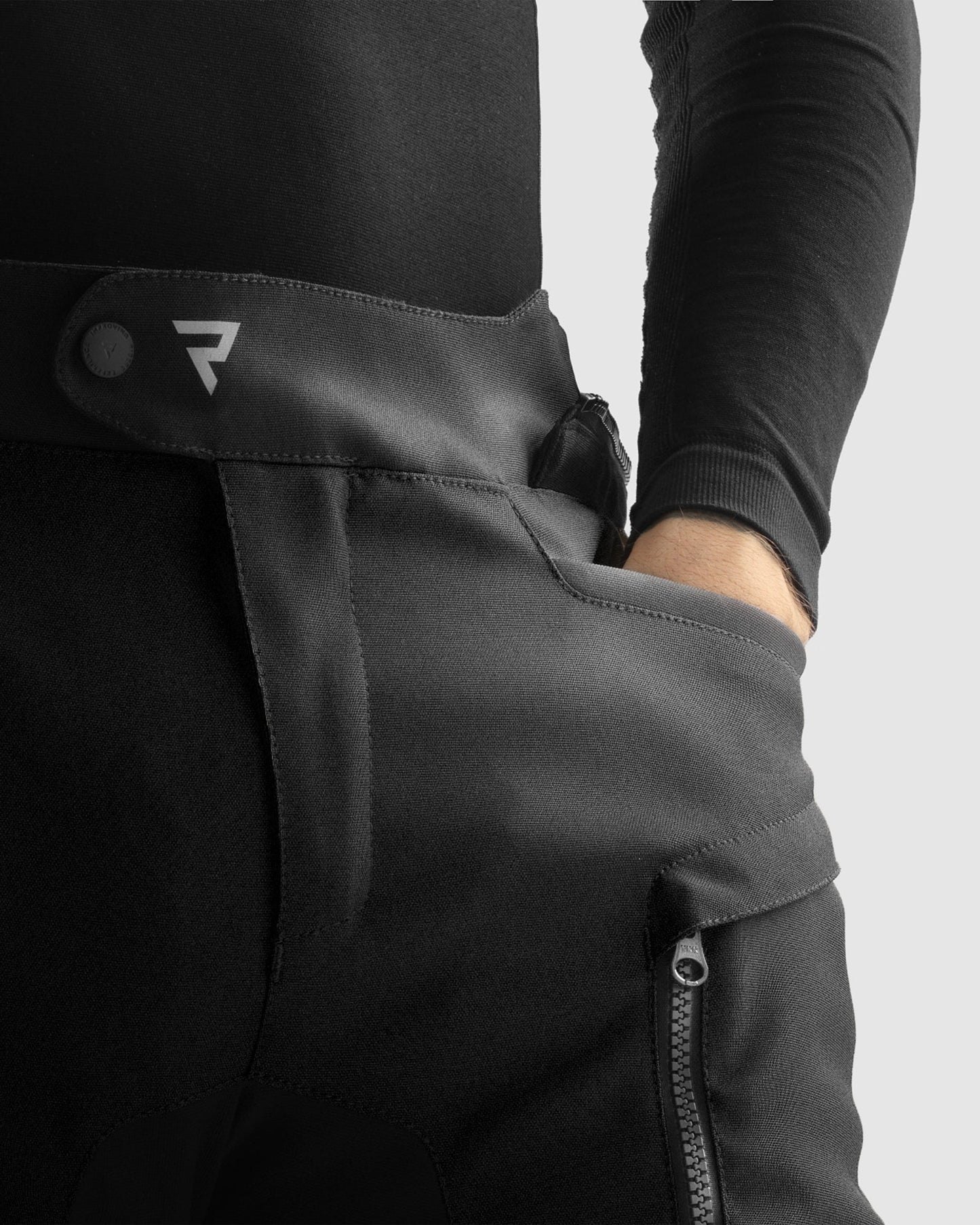 Hardy 3.0 Motorradhose Schwarz Lang