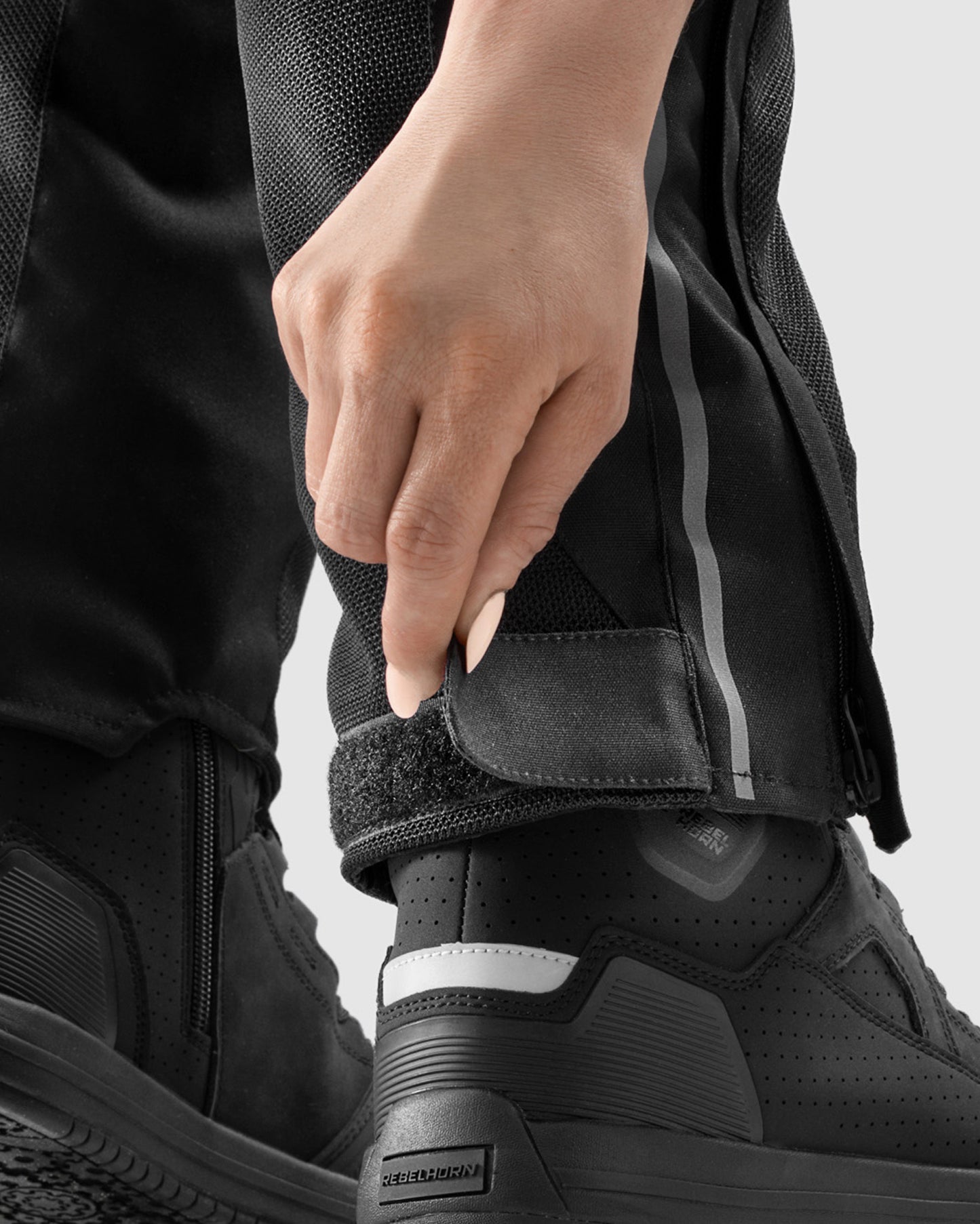 Hiflow V Damen Motorradhose Schwarz