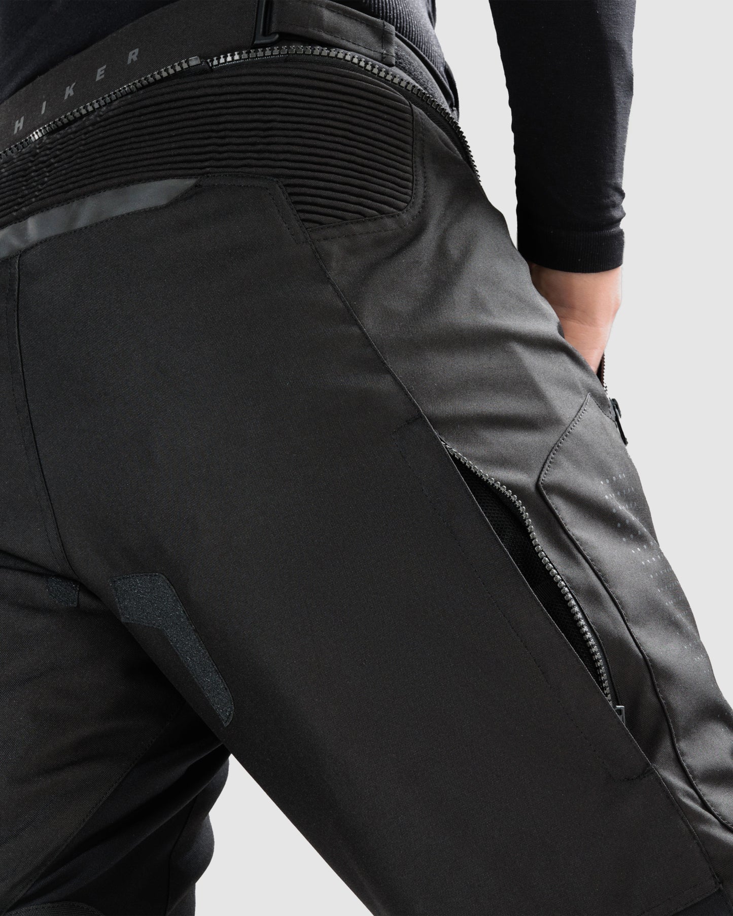 Hiker IV Motorradhose Schwarz Kurz